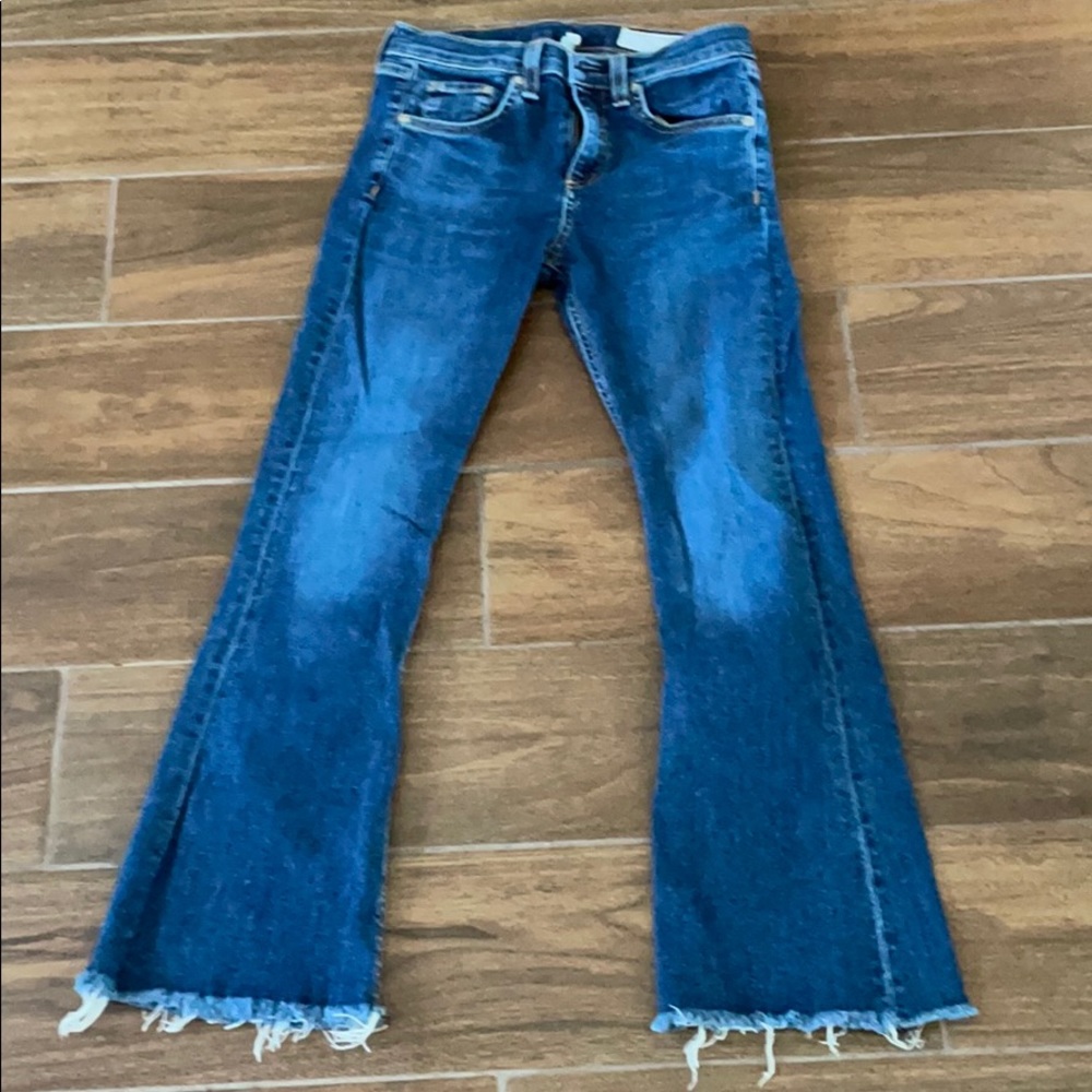 Rag and Bone cropped flare jeans